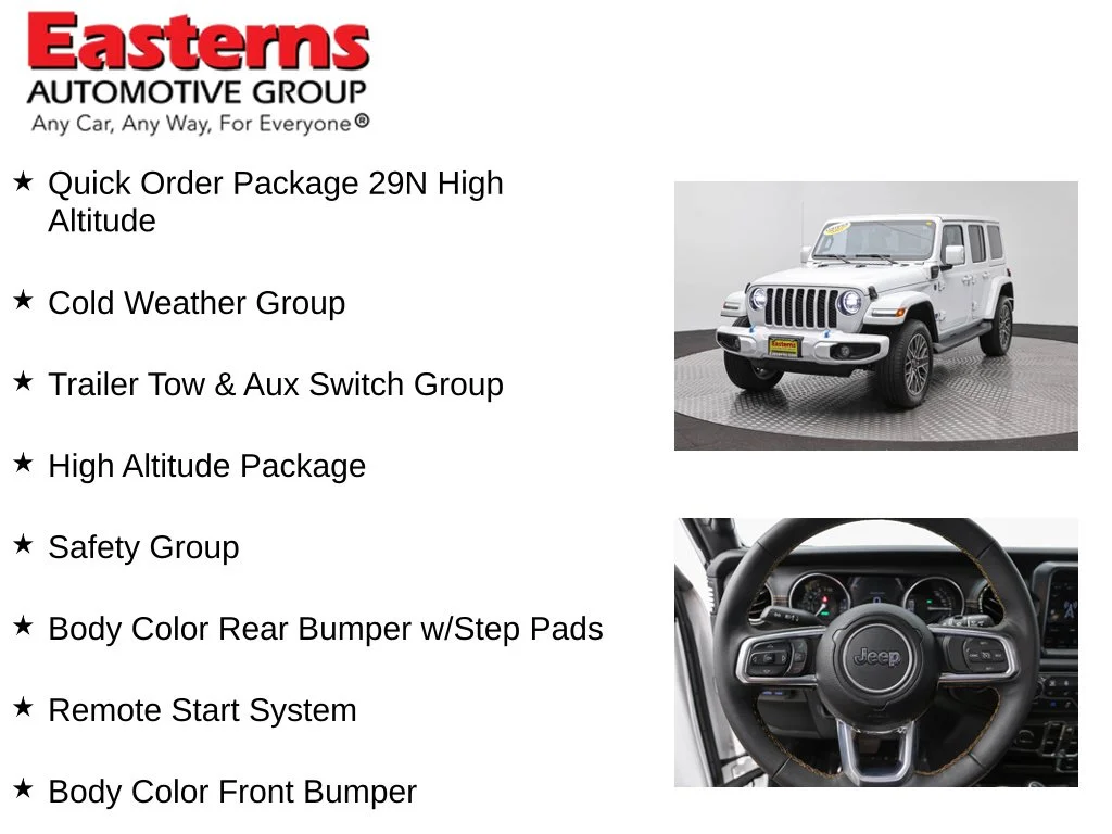 Used 2023 White Jeep Sahara 4xe image 11