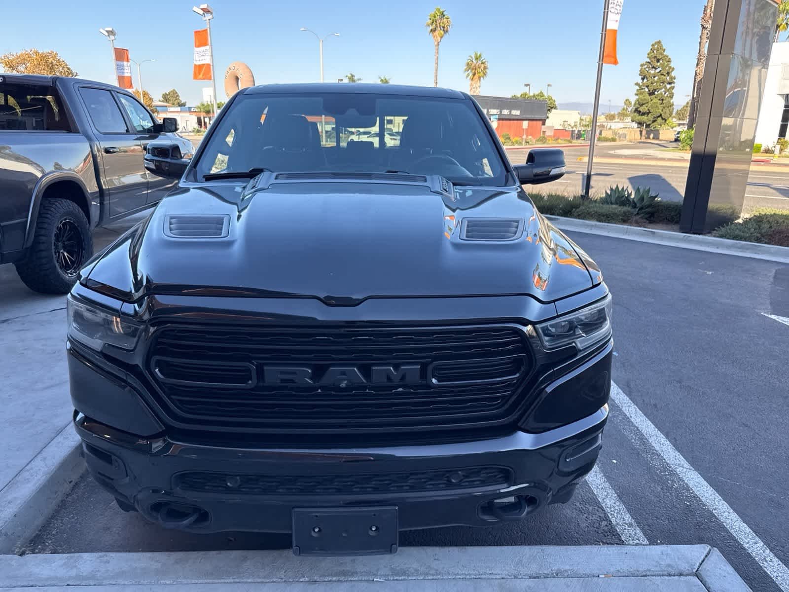 Used 2021 Diamond Black Crystal Pearlcoat Ram Limited image 3