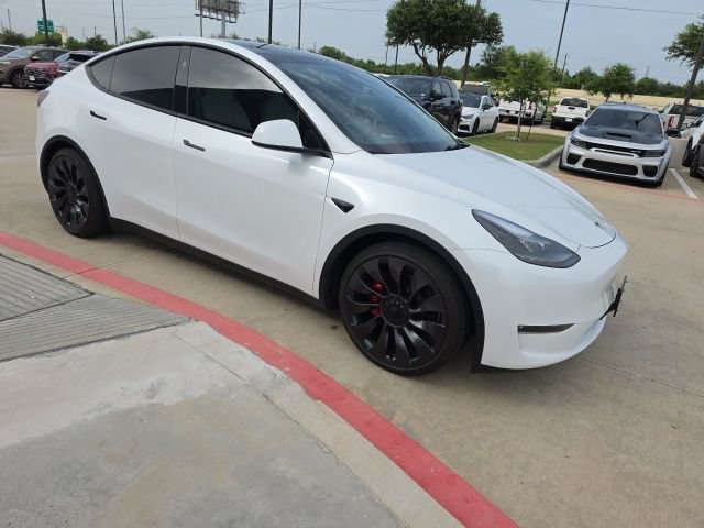 Used 2025 Pearl White Multi-Coat Tesla Performance image 3