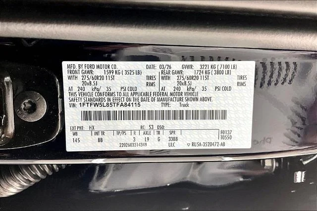 New 2026 Antimatter Blue Metallic Ford Lariat® image 8