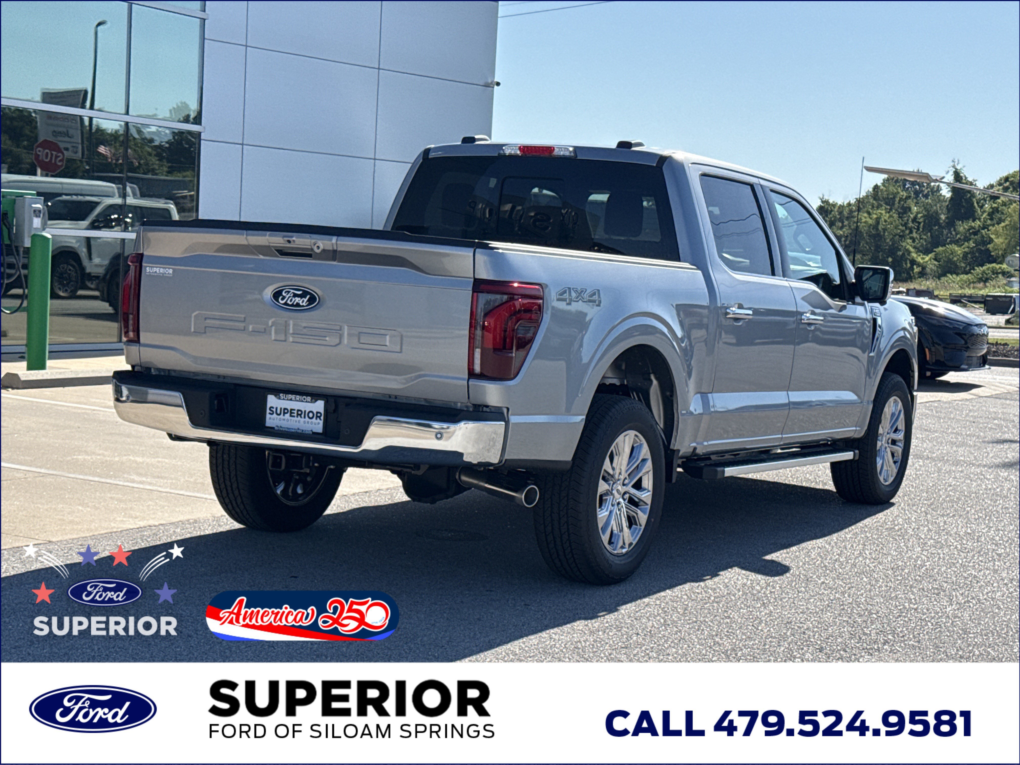 New 2026 Iconic Silver Metallic Ford Lariat 4WD image 3
