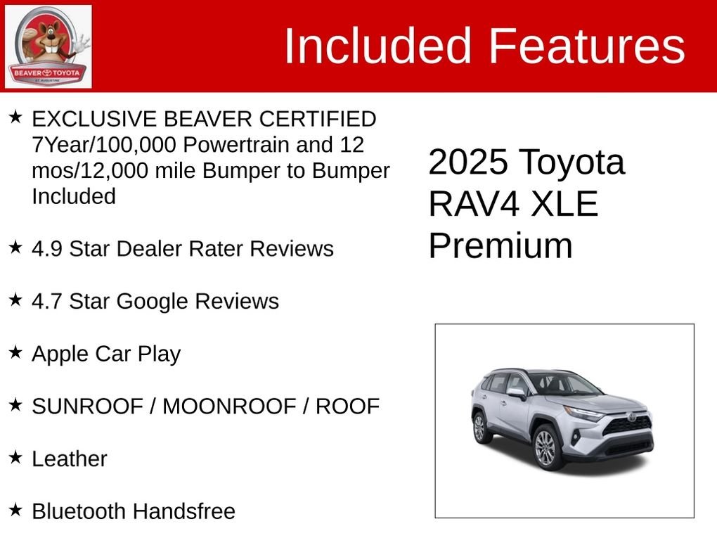 Used 2025 Silver Toyota XLE Premium image 4