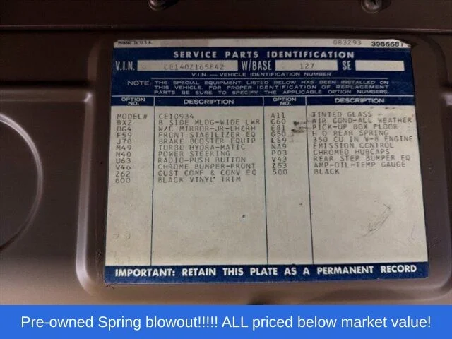 Used 1970 Black Chevrolet Silverado image 33