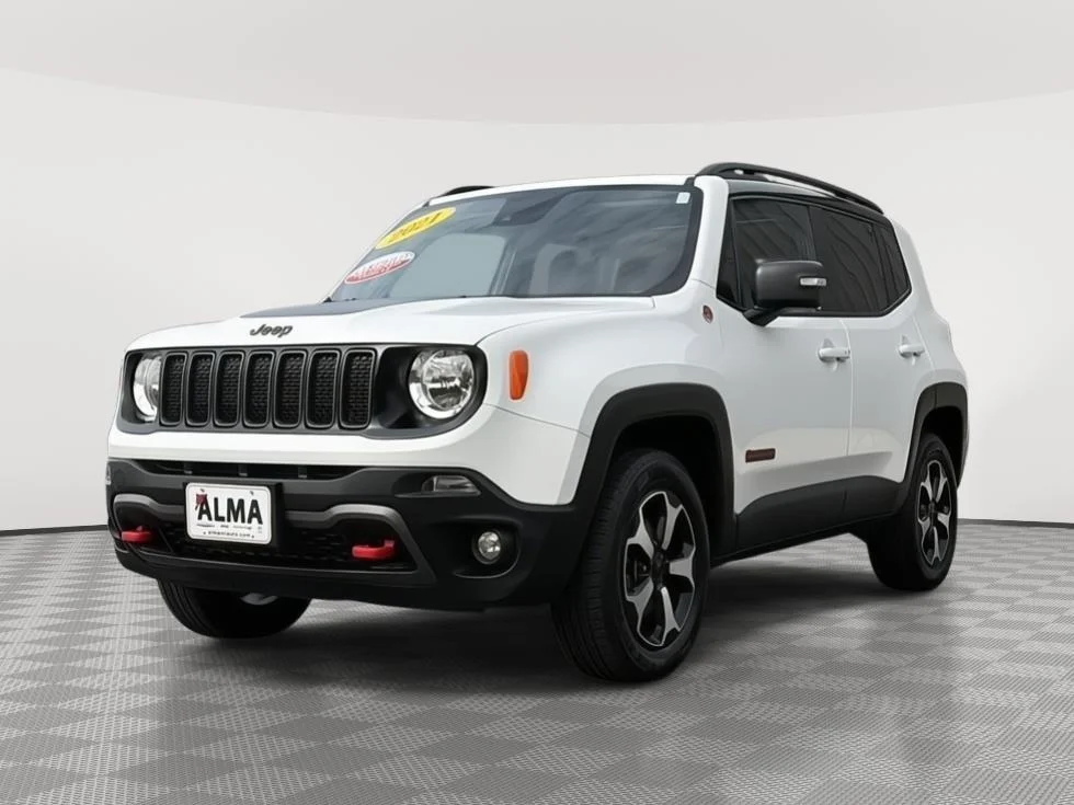 Certified Used 2021 Alpine White Clearcoat Jeep Trailhawk image 8