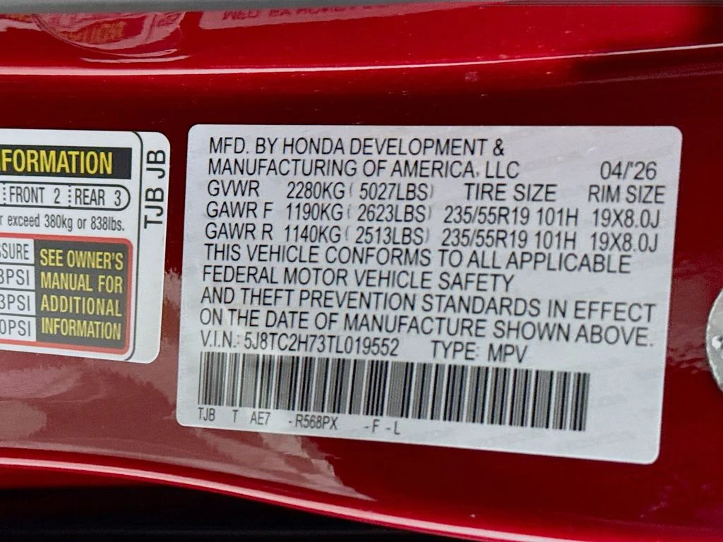 New 2026 Performance Red Pearl Acura Advance Package image 34