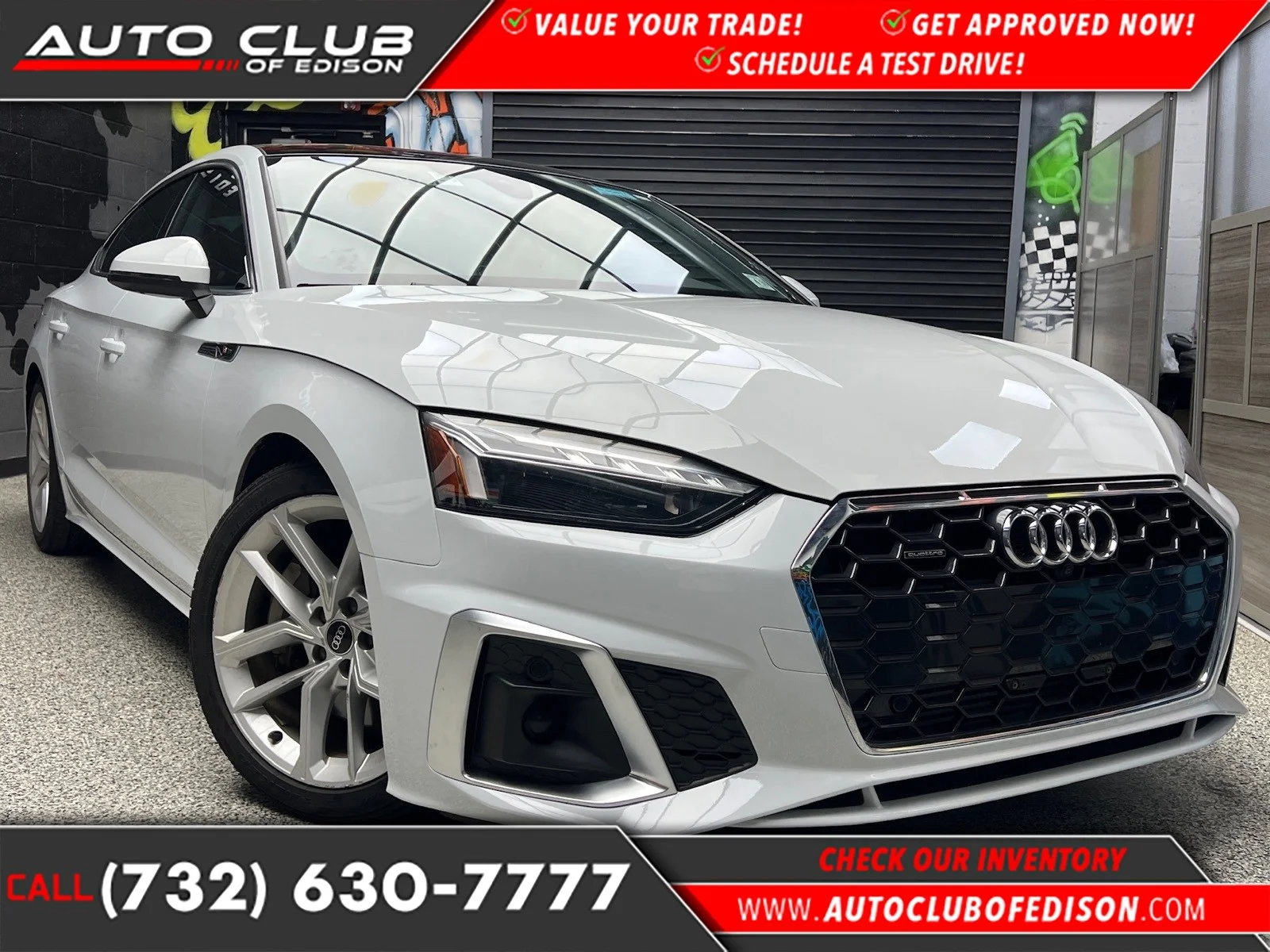 Used 2024 Glacier White Metallic (2y2y) Audi quattro S line Prem Plus 45 TFSI image 1