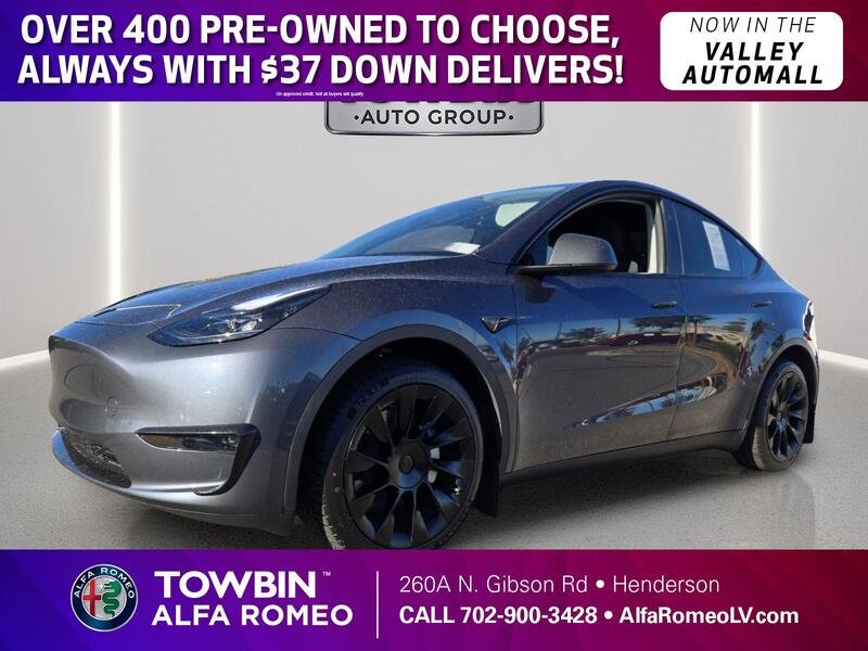 Used 2023 CHARCOAL TESLA LONG RANGE AWD image 1