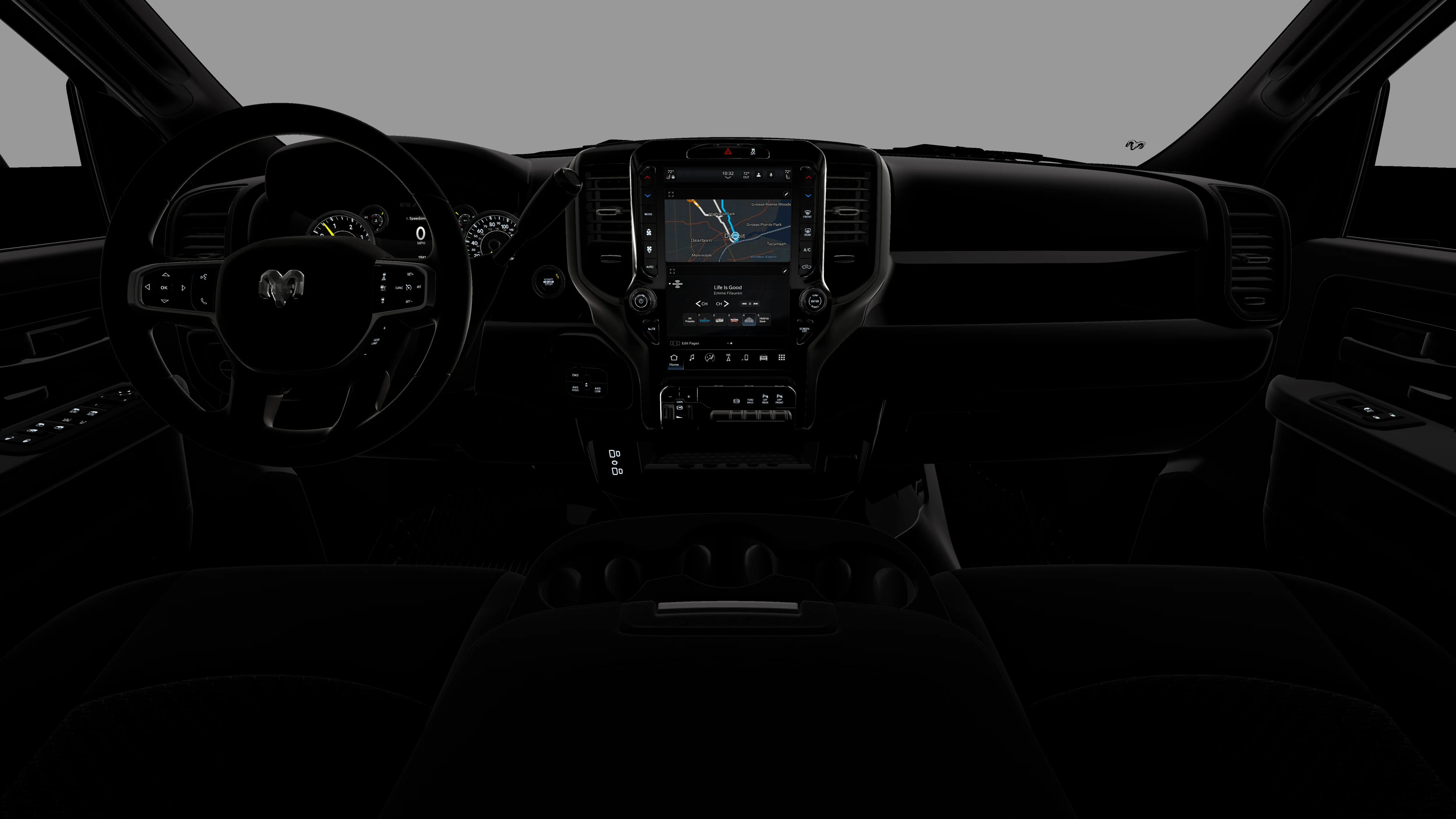 New 2026 Diamond Black Crystal Pearl-Coat Exterior Paint RAM  image 18