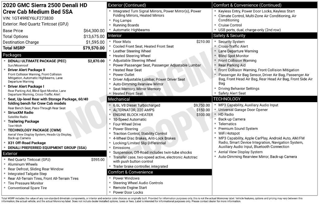 Used 2020 Red GMC Denali image 8