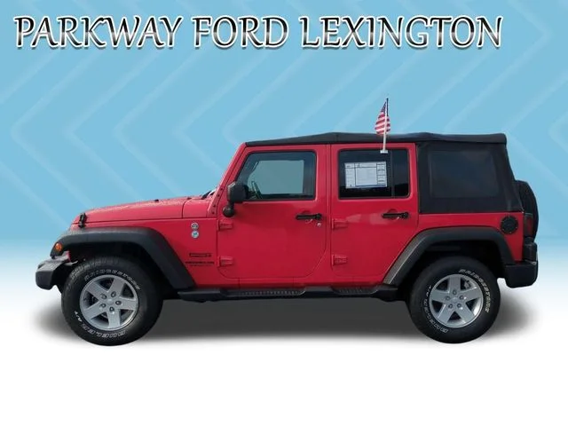 Used 2016 Red Jeep Unlimited Sport image 2