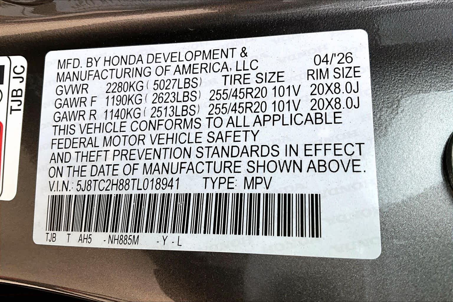 New 2026 Liquid Carbon Metallic Acura w/A-Spec Advance Package image 19