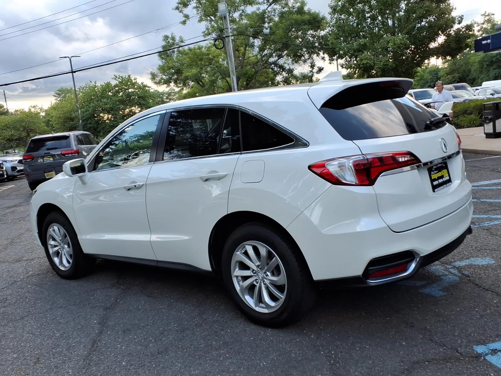 Used 2017 White Diamond Pearl Acura AWD with Technology Package image 6