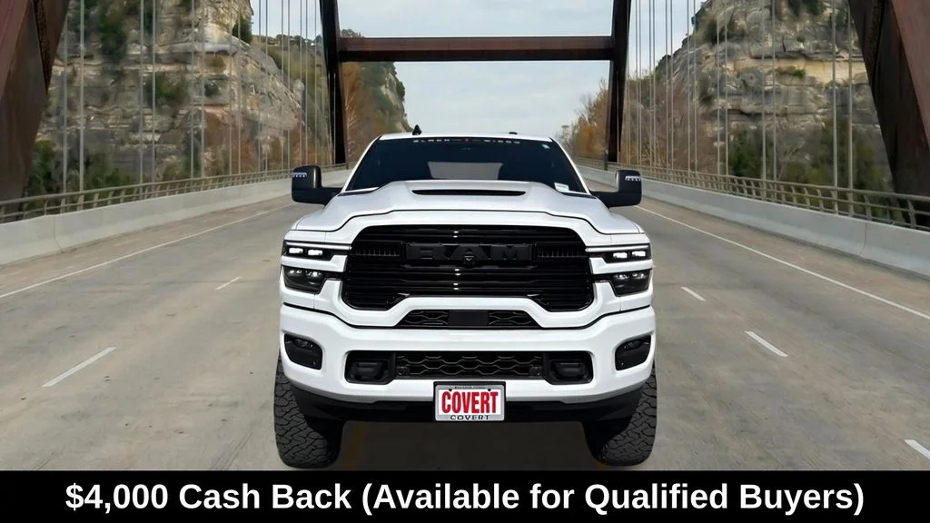 New 2026 Bright White Clear-Coat Exterior Paint RAM Laramie image 2