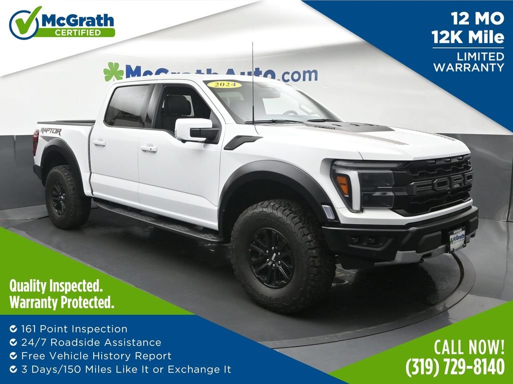 Used 2024 White Ford Raptor image 1