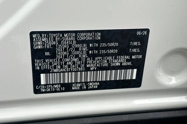 New 2026 CRYSTAL WHITE PEARL, TWO T Subaru Touring image 24