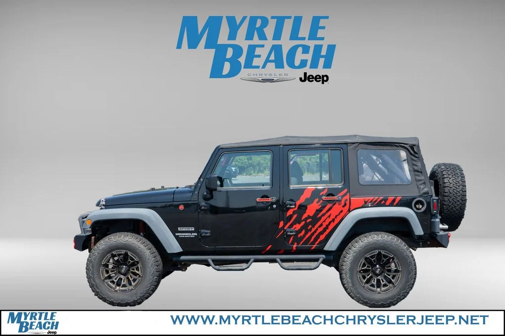 Used 2015 Black Clearcoat Jeep Unlimited Sport image 3