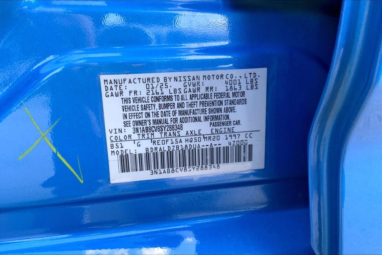 Used 2025 Electric Blue Metallic Nissan SV image 32