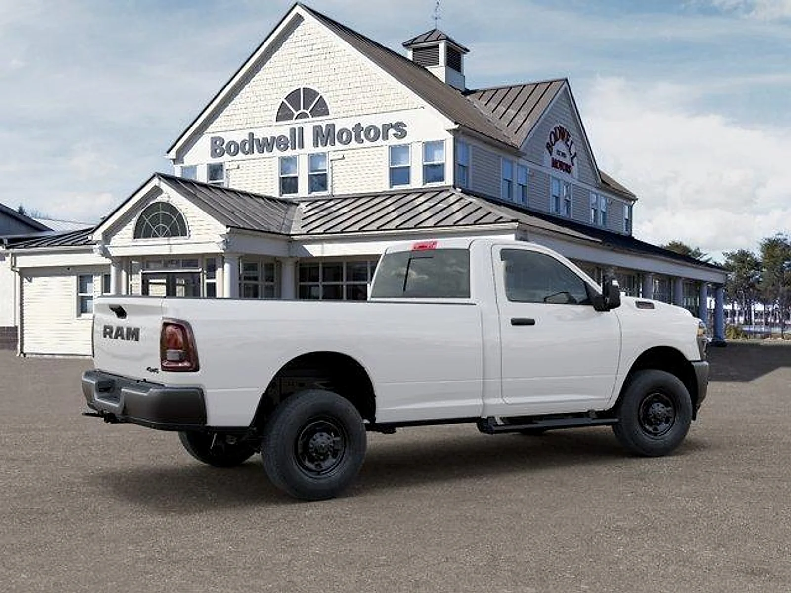 New 2026 Bright White Clear-Coat Exterior Paint RAM Tradesman Regular Cab 4x4 8