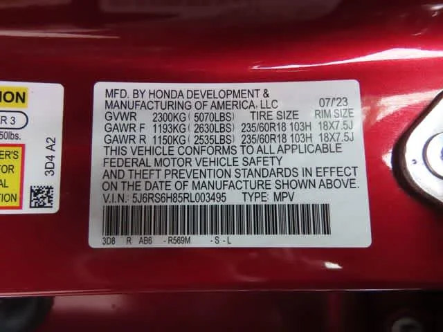 Certified Used 2024 Radiant Red Metallic Honda Sport-L image 28