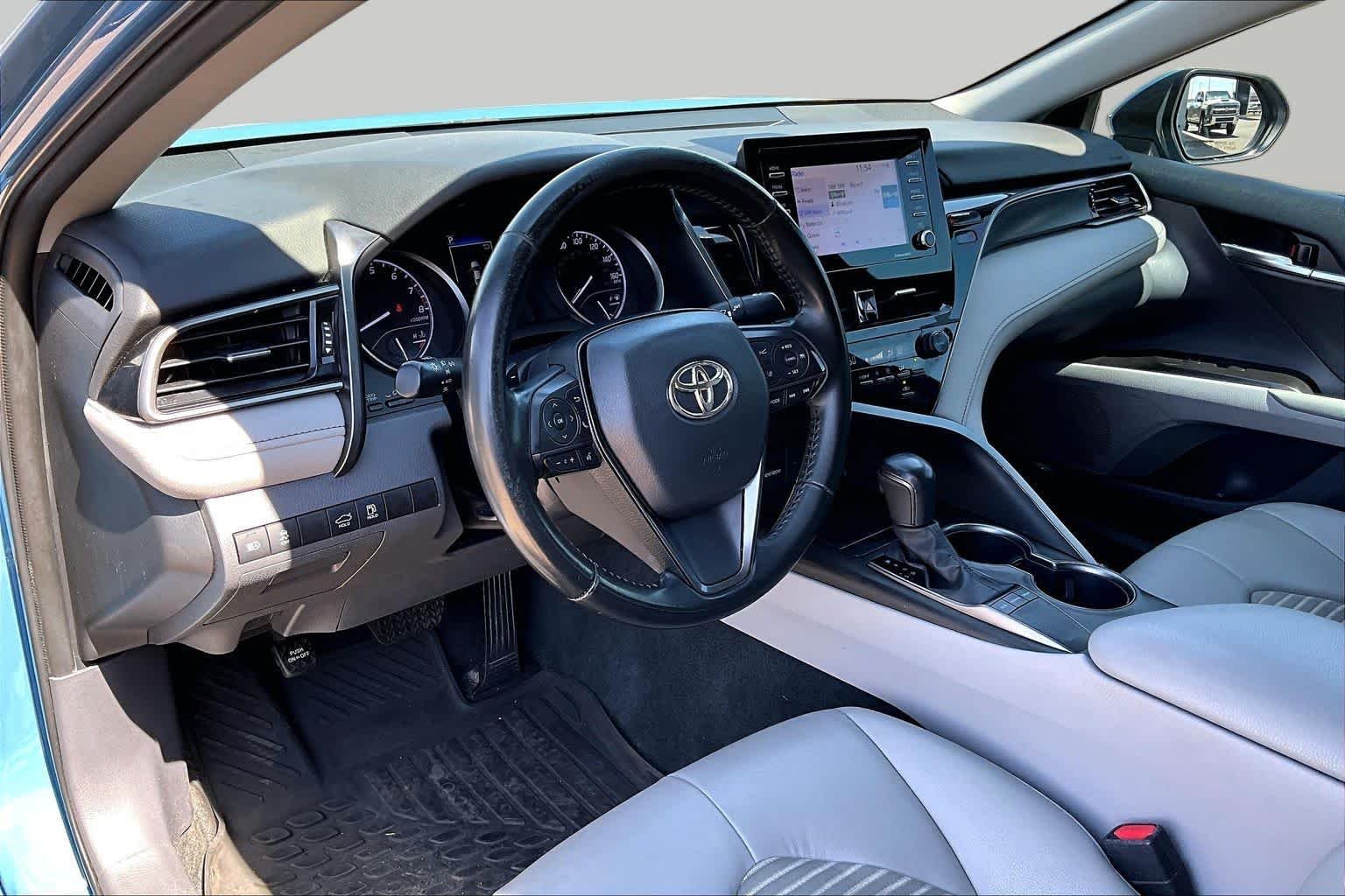 Used 2023 Cavalry Blue Toyota SE image 18