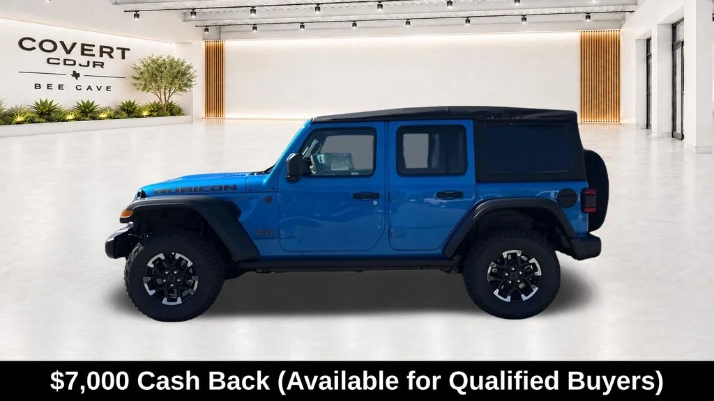 New 2026 Hydro Blue Pearl-Coat Exterior Paint Jeep Rubicon image 6