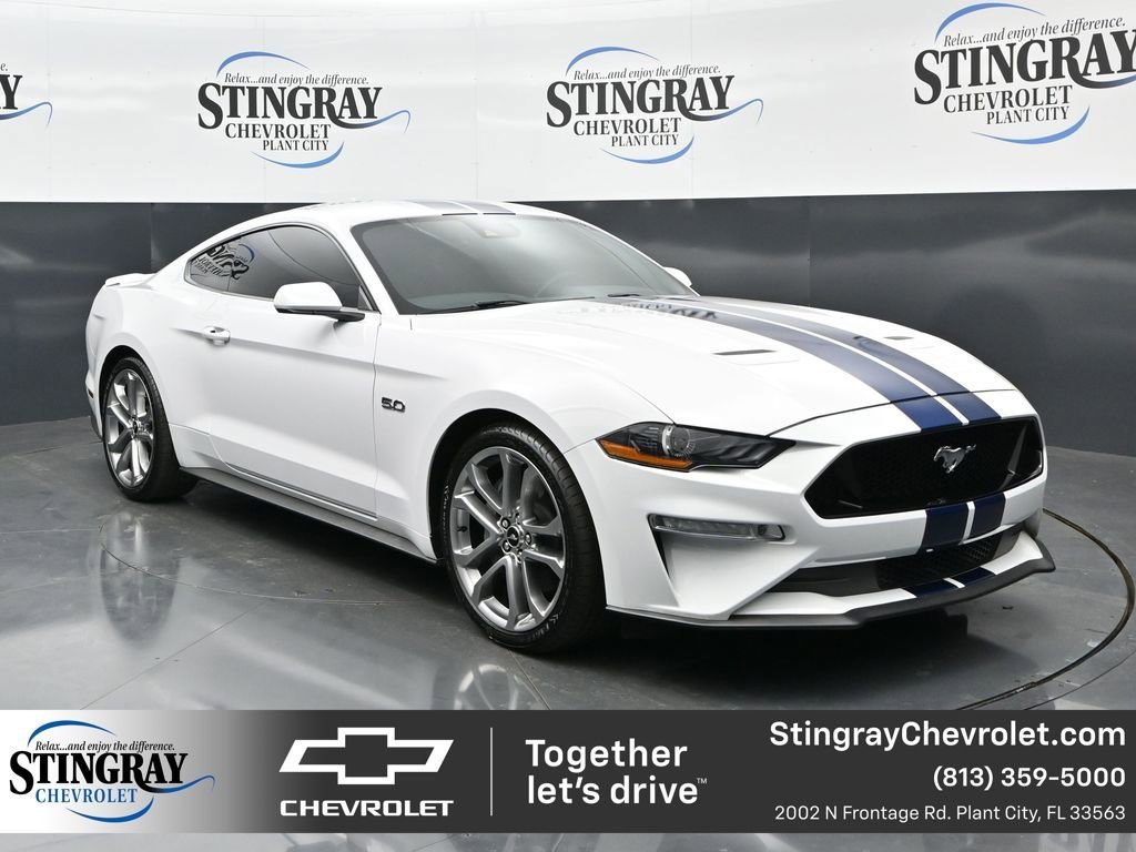 Used 2021 White Ford GT Premium Fastback image 1