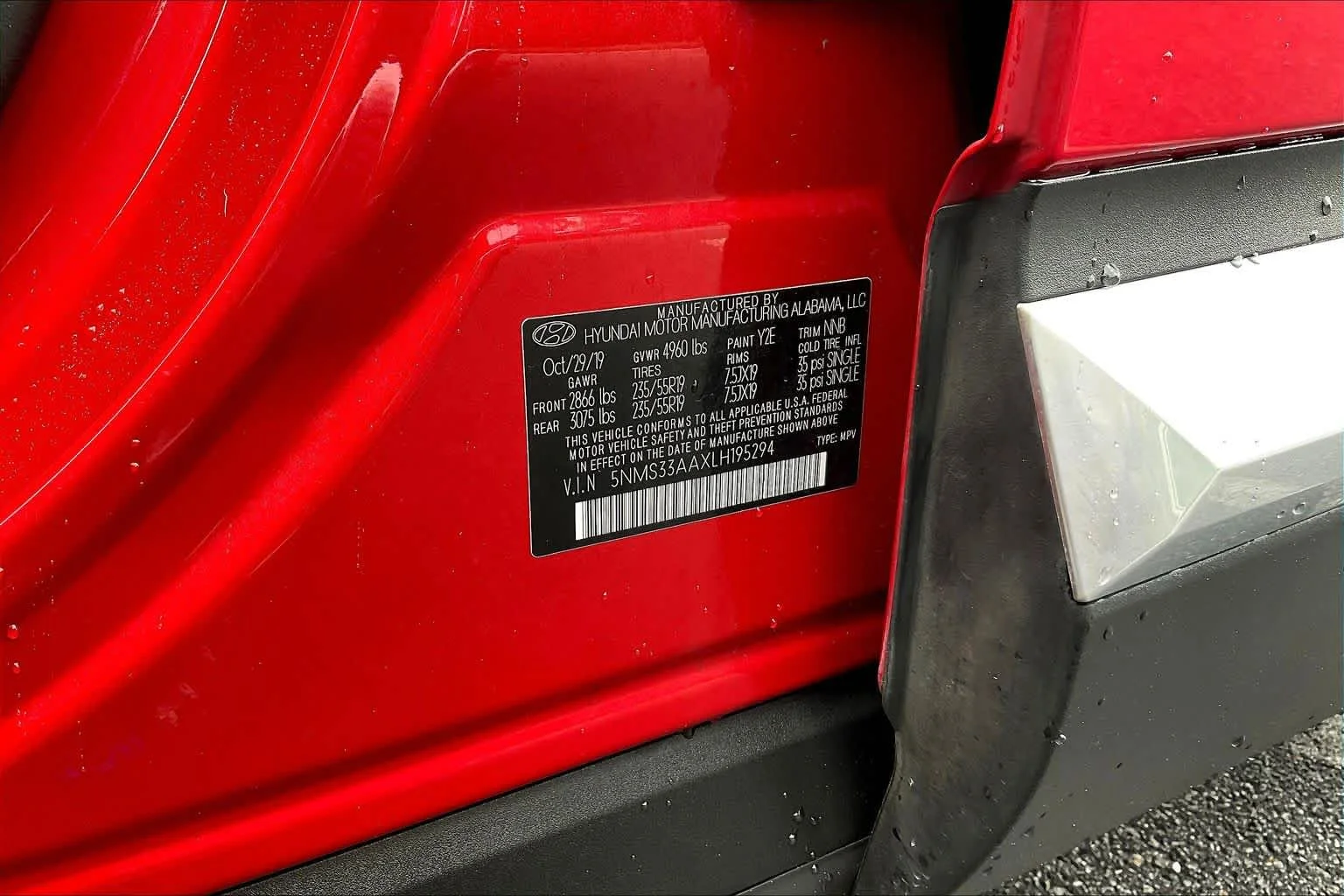 Used 2020 Calypso Red Hyundai SEL image 67