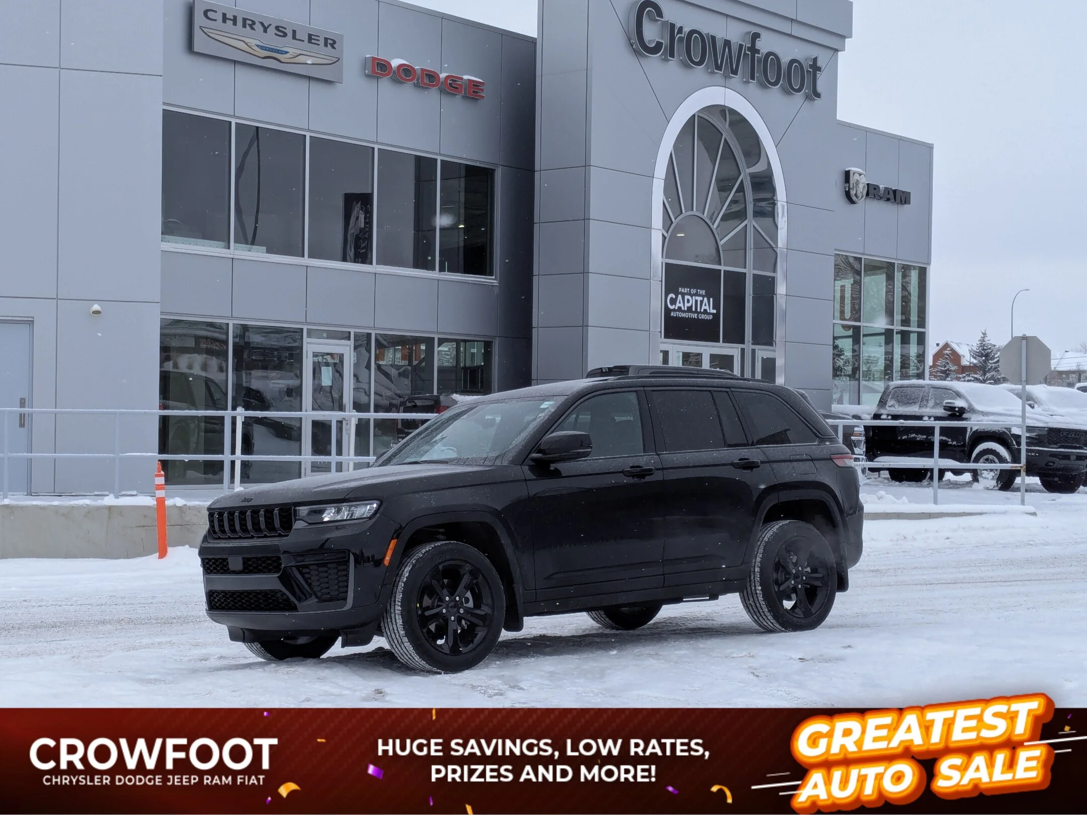 New 2026 Black Jeep Altitude - - Power Sunroof - 20 Gloss Black Wheels - Capri Leatherette/Suede - Remote Start & More! image 1