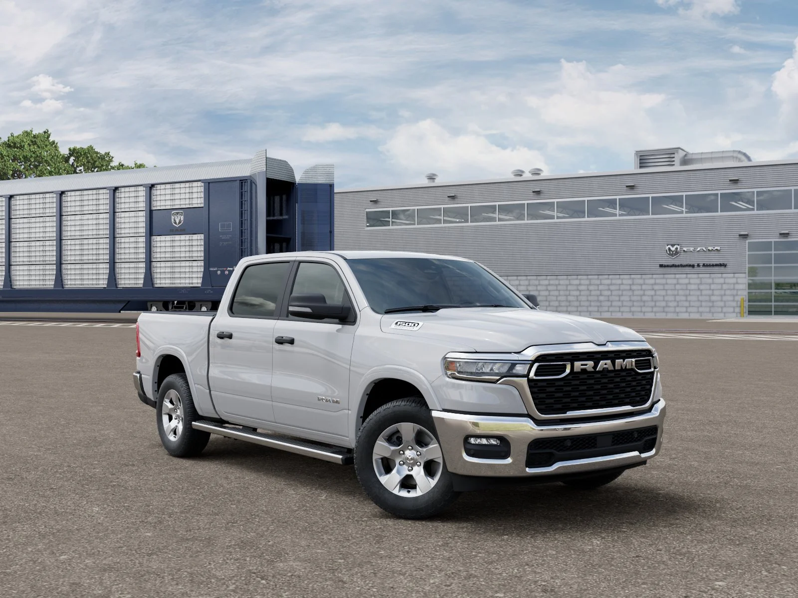 New 2026 Bright White Clear-Coat Exterior Paint RAM BIG HORN image 3