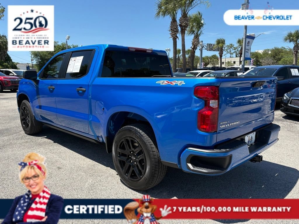 Used 2025 Riptide Blue Metallic Chevrolet Custom image 5