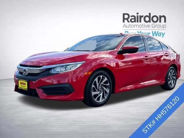 Certified Used 2017 Rallye Red Honda EX image 3