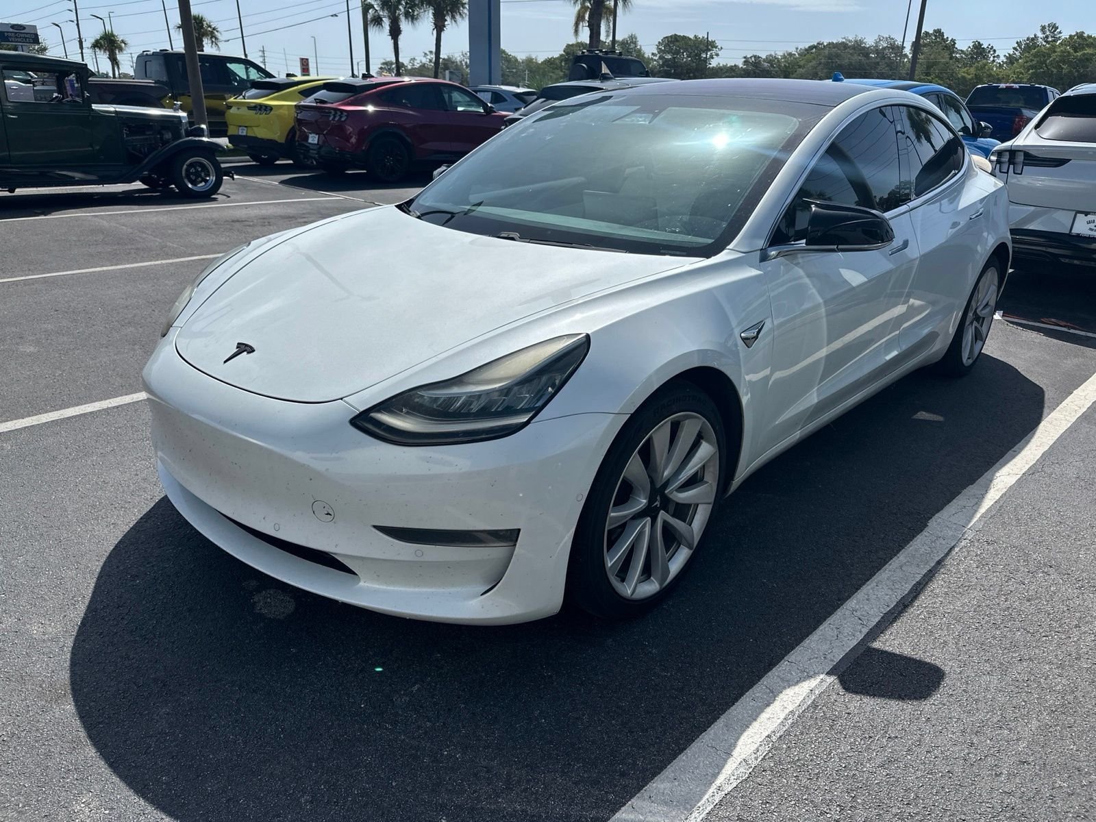 Used 2018 Pearl White Multi Tesla Long Range image 1