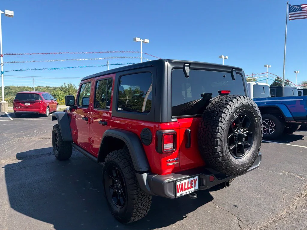 Certified Used 2025 Red Jeep Willys 4xe image 5