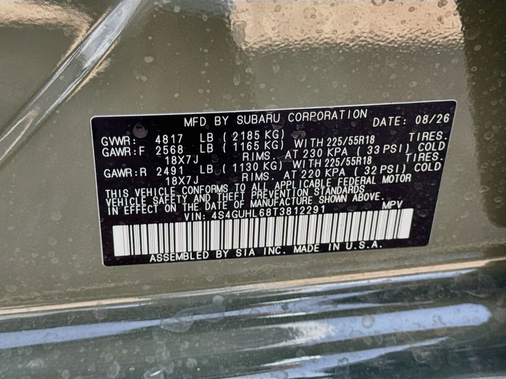 New 2026 Green Subaru Limited image 39