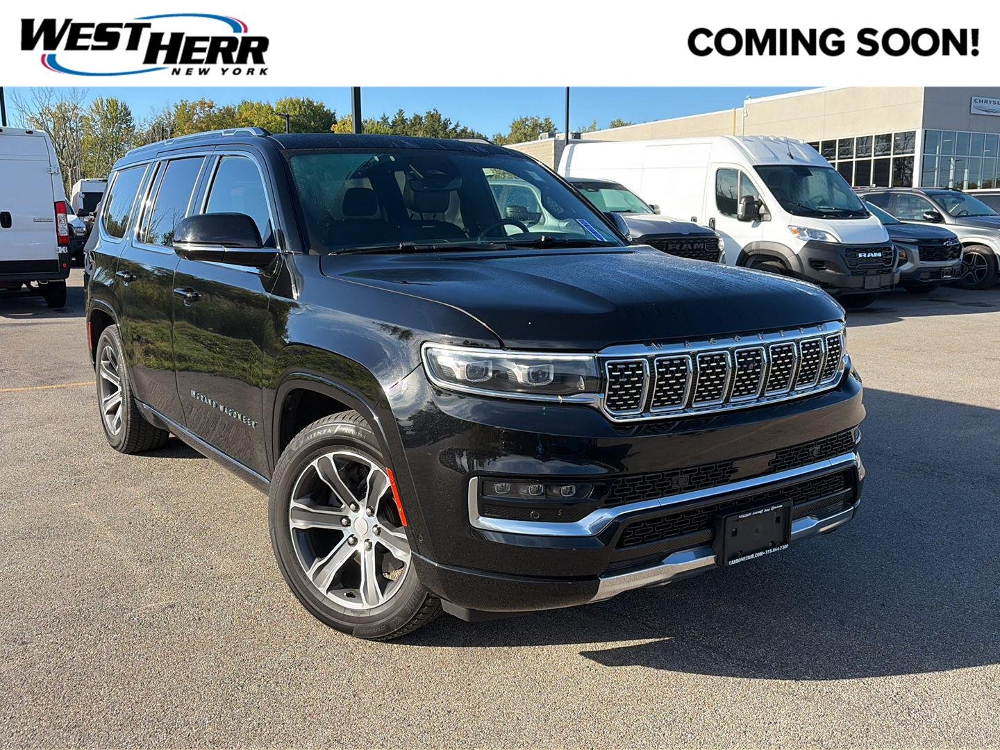 Used 2022 Diamond Black Crystal Pearlcoat Jeep Series I image 1