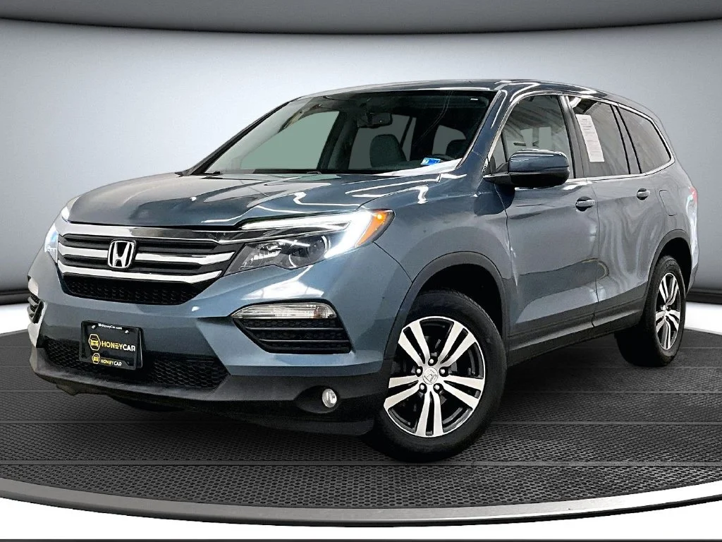 Used 2018 Blue Honda EX-L image 3