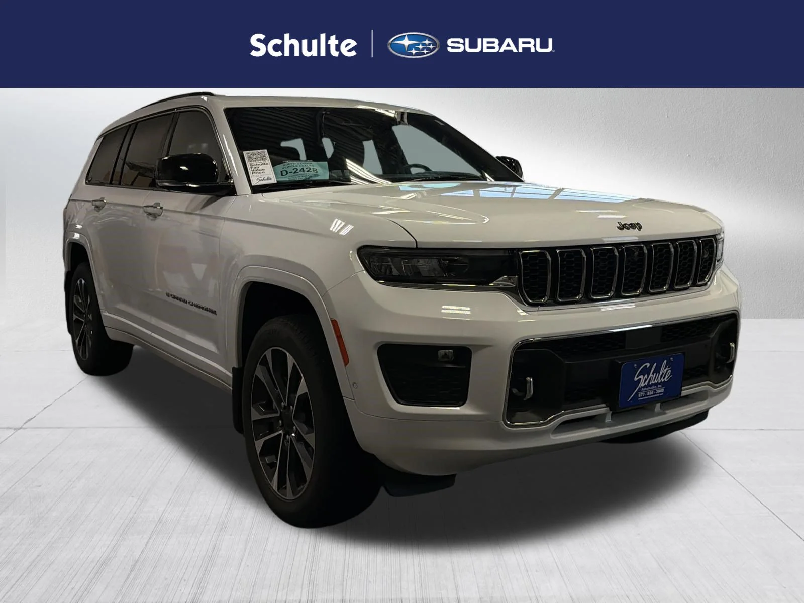 Used 2022 Bright White Clearcoat Jeep Overland image 1