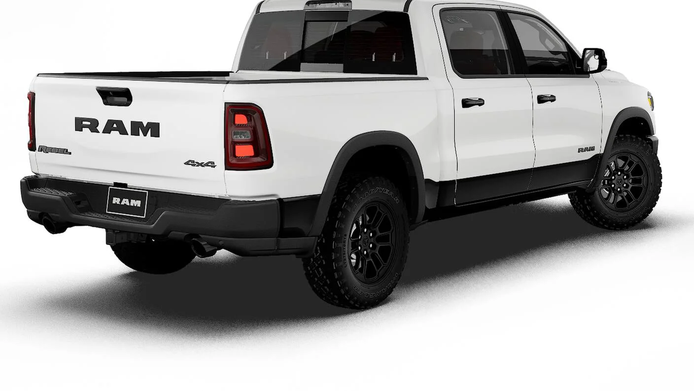New 2027 Bright White Clear-Coat Exterior Paint Ram REBEL image 14