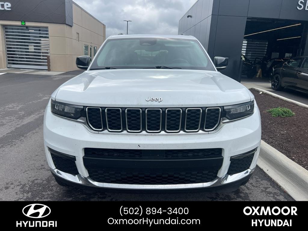 Used 2021 Bright White Clearcoat Jeep Limited image 2