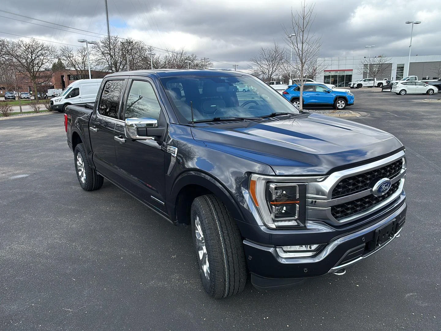 Used 2022 Smoked Quartz Metallic Tinted Clearcoat Ford Platinum image 7