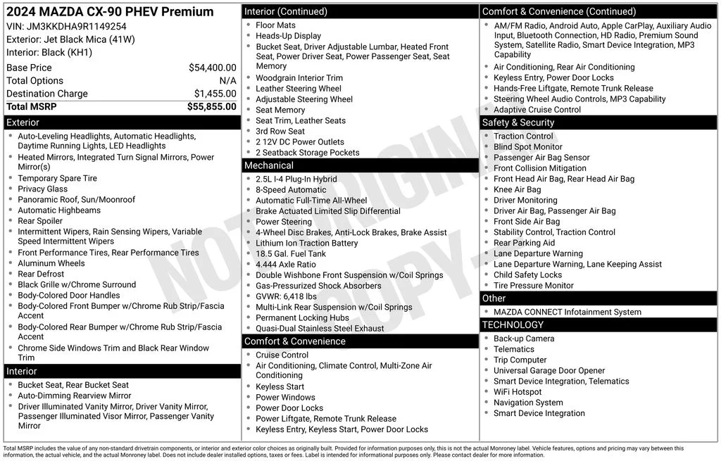 Used 2024 Black Mazda Premium image 17