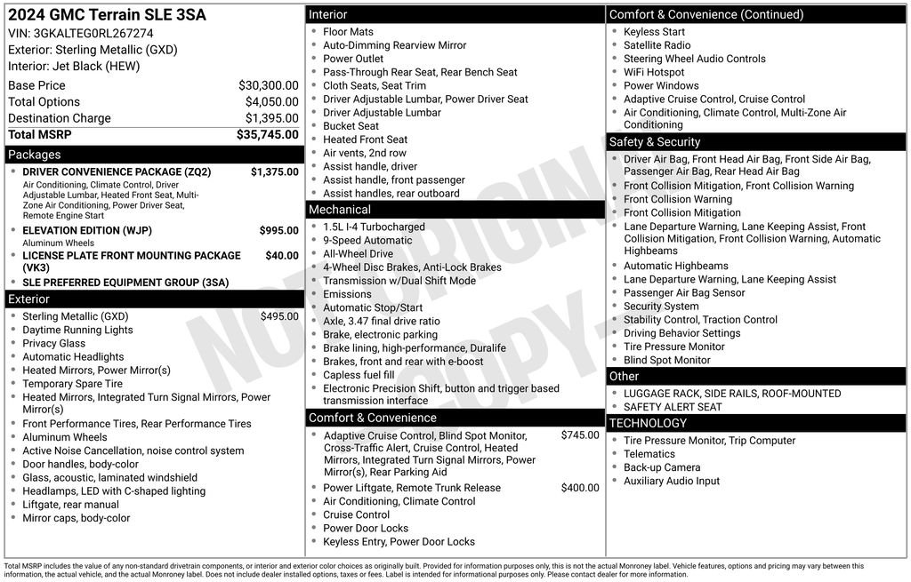 Used 2024 Silver GMC SLE image 9