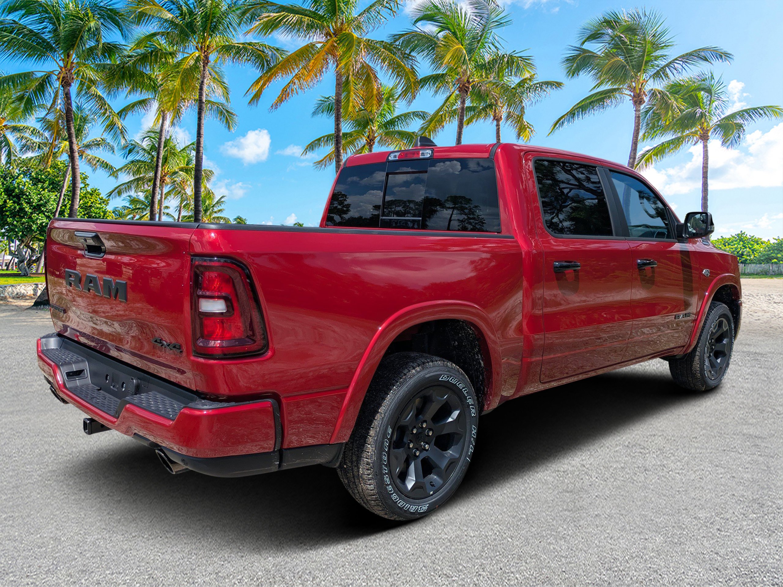 New 2026 Molten Red Pearl-Coat Exterior Paint RAM Big Horn image 3