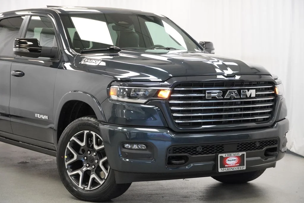 New 2027 Forged Blue Metallic Exterior Paint RAM Laramie image 3