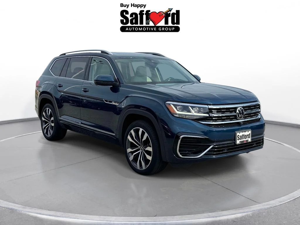 Used 2022 Blue Volkswagen 3.6L V6 SEL Premium R-Line image 10