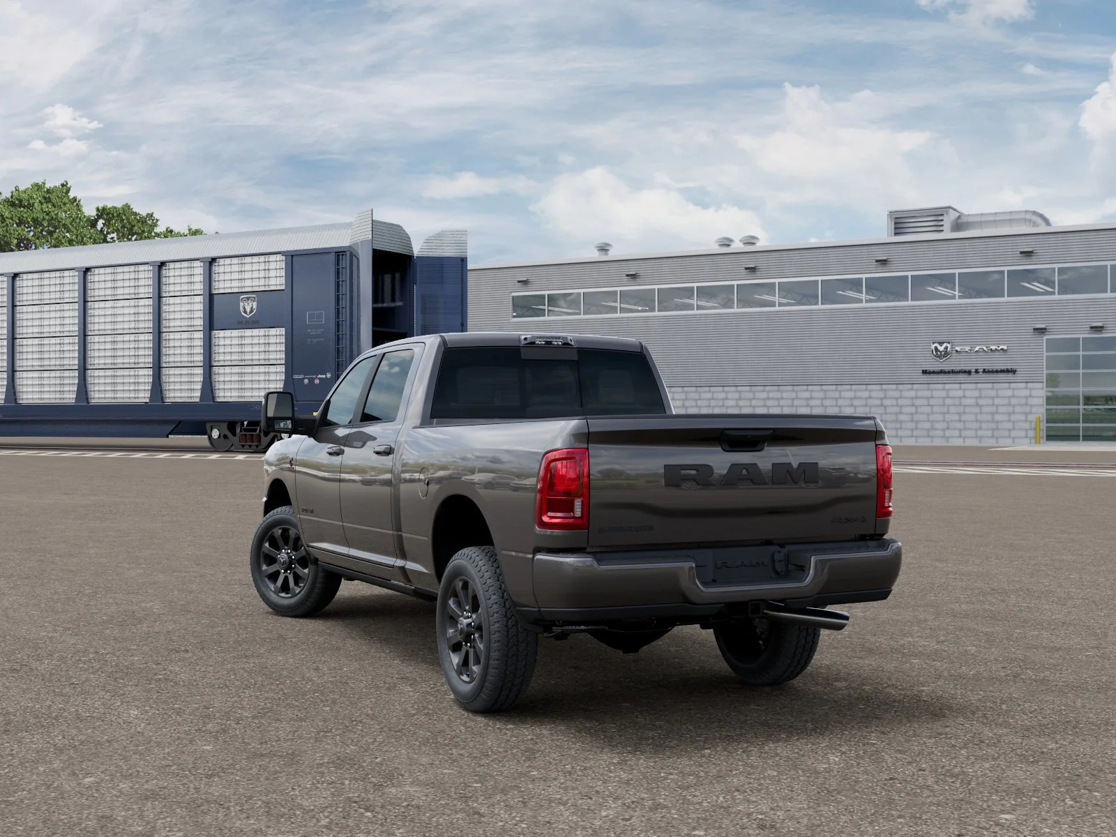 New 2026 Granite Crystal Metallic Clear-Coat Exterior Paint RAM Laramie image 3