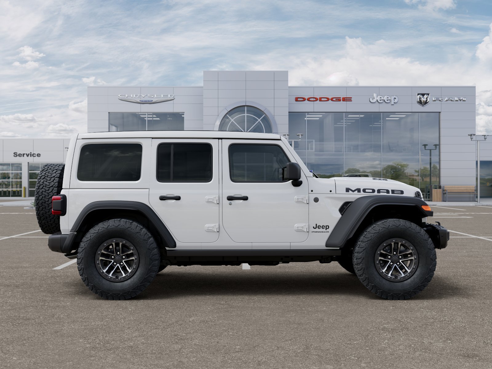 New 2026 Bright White Clear-Coat Exterior Paint Jeep Moab 392 image 47