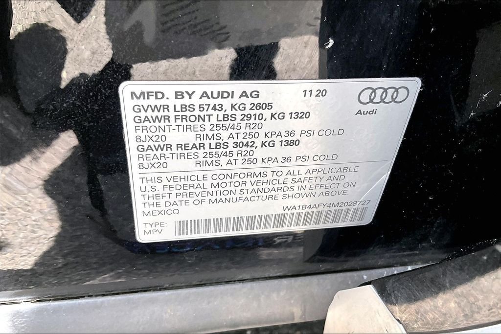 Used 2021 Black Audi Premium Plus image 19