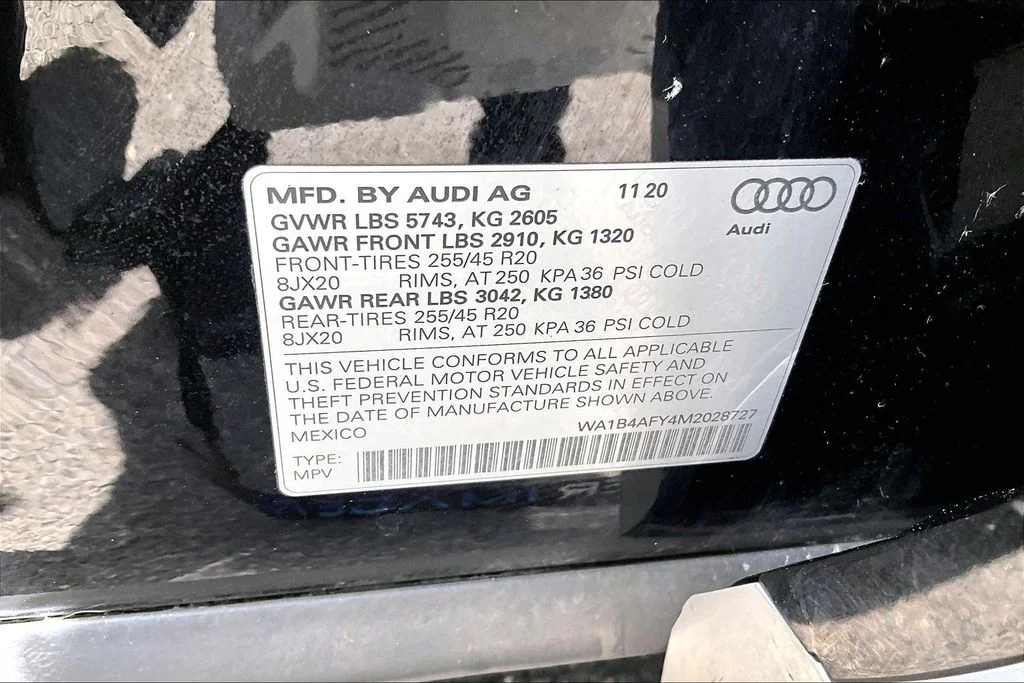Used 2021 Black Audi Premium Plus image 19