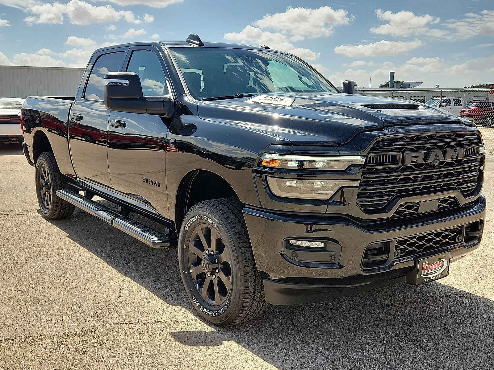 New 2027 Diamond Black Crystal Pearl-Coat  Paint Ram LARAMIE CREW CAB 4X4 6